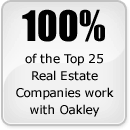 We work with 100% of the top 25 real estate companies